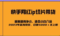 (4316)2023爆火的快手网红IP切片,号称日佣5000+的蓝海项目,二驴的独家授权