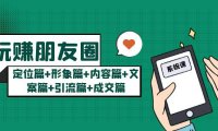 (4359)玩赚朋友圈月入10w的秘密:定位篇+形象篇+内容篇+文案篇+引流篇+成交篇