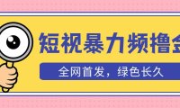 (4383)外面收费1680的短视频暴力撸金,日入300+长期可做,赠自动收款平台