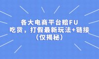 (4396)各大电商平台赔FU,吃货,打假最新玩法+链接(仅揭秘)