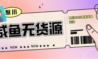 (4452)聚川2023闲鱼无货源最新经典玩法:基础认知+爆款闲鱼选品+快速找到货源