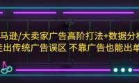 (4476)亚马逊/大卖家广告高阶打法+数据分析,走出传统广告误区 不靠广告也能出单