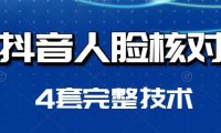 （4486）最新抖音跳人脸核对技术完整版，一共有4个技术