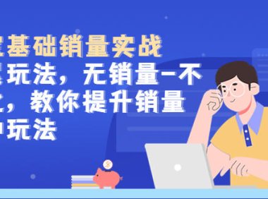 （4381）淘宝基础销量实战-积累玩法，无销量-不转化，教你提升销量多种玩法