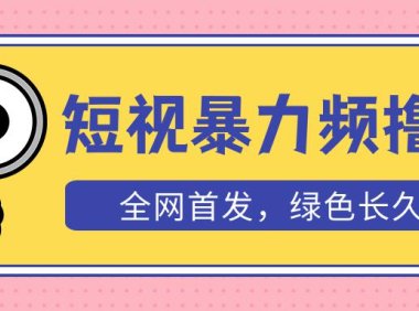 (4383)外面收费1680的短视频暴力撸金,日入300+长期可做,赠自动收款平台