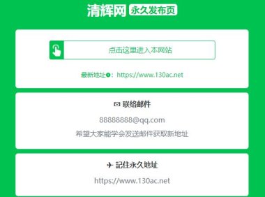 （4489）网站绿色精美网址发布页面 html单页源码