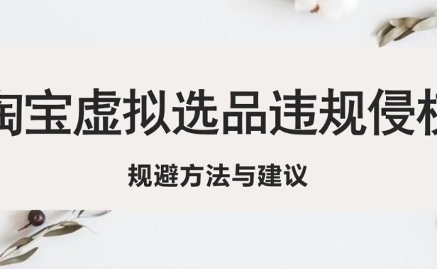 (4373)淘宝虚拟违规侵权规避方法与建议,6个部分详细讲解,做虚拟资源必看!