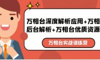 (4703)淘宝万相台实战课程:深度解析+后台解析+优质资源位