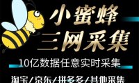 （4722）京东淘宝拼多多客户采集工具，小蜜蜂三平台客户一键导出工具