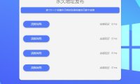 （4748）手机电脑自适应，蓝色简约清新网址发布页html源码，直接上传即可使用