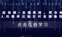 （4802）AI换脸视频教程+换脸直播教程，用别人的脸实时直播技术（教程+配套资料）