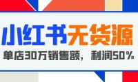 (4882)小红书无货源项目拆解:从0-1开店爆单,拆解月利润15万的案例【5月更新】