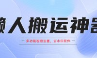 (4926)懒人搬运神器,多功能视频去重,去水印软件手机版app