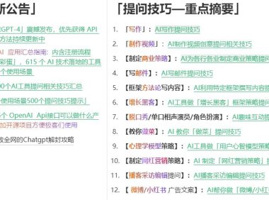 (4625)ChatGPT工具,提问通用技巧说明参考大全