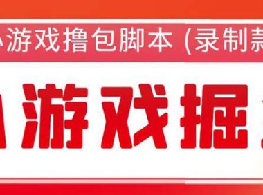 (4877)小游戏全自动撸广告撸包脚本(录制款)【永久脚本+详细教程】