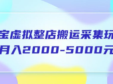 (4914)淘宝虚拟项目·整店搬运玩法:自动采集单店月入2000+
