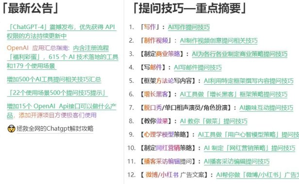（4625）ChatGPT工具，提问通用技巧说明参考大全