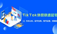 (4967)跨境电商·外贸·tiktok:0基础起号运营+方向拆解+视频拍摄