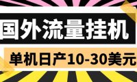 （4968）国外项目·流量全自动挂机：单机日产10-30刀（脚本+教程）