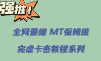 (5036)软件去卡密:0基础从0-1保姆级MT去卡密教程视频