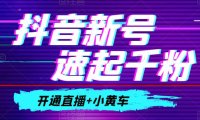 （5041）（免费分享）0成本抖音新号快速涨1000粉的玩法教学