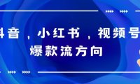 (5051)抖音+小红书+视频号:爆款视频制作教程,轻松掌握短视频流量密码