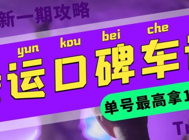 (4971)口碑车评·搬运项目:单号最高可拿165现金红包攻略教程(教程+洗稿插件)