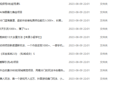 (5118)8.9号资源合集包