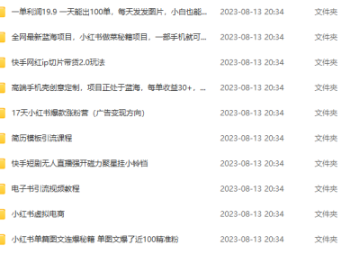 (5128)8.19号资源合集包