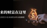 (5188)某收费文章《未来的财富在这里》能让你至少在未来的10年站稳脚跟