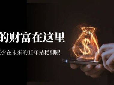 (5188)某收费文章《未来的财富在这里》能让你至少在未来的10年站稳脚跟