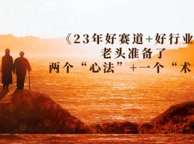 (5193)某收费文章《23年好赛道+好行业》老头准备了两个“心法”+一个“术法”