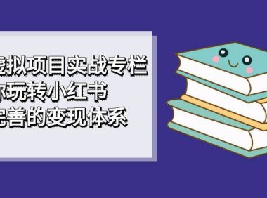 (5253)小红书虚拟项目实战专栏,带你玩转小红书,打造完善的变现体系