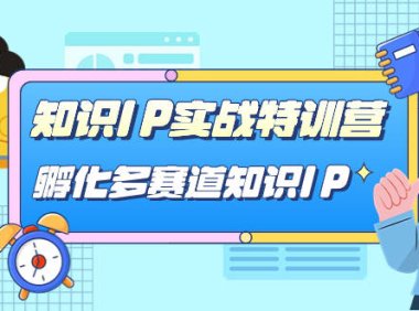 （5302）知识IP实战特训营，​孵化-多赛道知识IP（33节课）