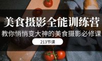 （5366）美食摄影-全能特训营，教你悄悄变大神的美食摄影必修课（8套课程-213节）