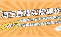 (5483)淘宝直搜实操操作 直通车与手淘搜索完美结合(高级运营课程+直搜精华实战)