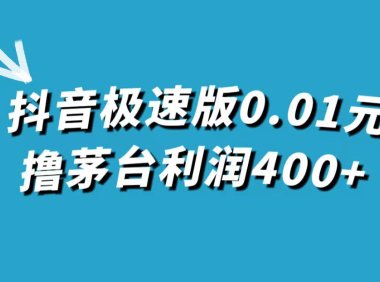 (5445)抖音极速版0.01元撸茅台,一单利润400+