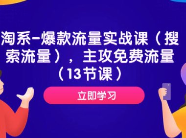 (5508)淘系-爆款流量实战课(搜索流量),主攻免费流量(13节课)