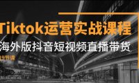 (5564)Tiktok运营实战课程,海外版抖音短视频直播带货(19节课)