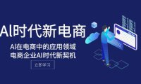 (5725)Al-时代新电商,Al在电商中的应用领域,电商企业AI时代新契机