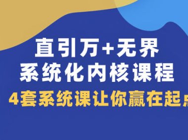 (5587)直引 万+无界·系统化内核课程,4套系统课让你赢在起点(60节课)