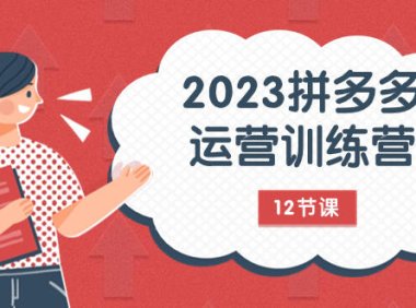 (5620)2023拼多多运营训练营:流量底层逻辑,免费+付费流量玩法(12节课)