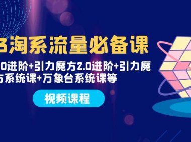 (5638)2023淘系流量必备课 直通车2.0进阶+引力魔方2.0进阶+引力魔方系统课+万象台