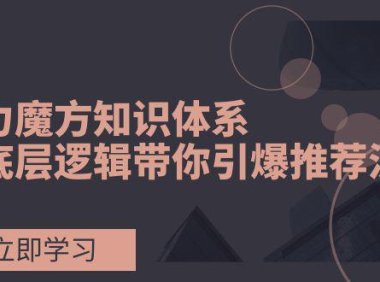(5681)引力魔方知识体系,从底层逻辑带你引爆荐推流量!