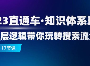 (5696)2023直通车·知识体系班:从底层逻辑带你玩转搜索流量(17节课)