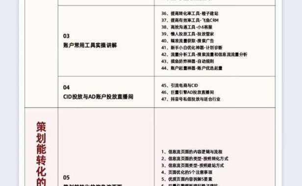 (5654)巨量引擎·效果提升训练营:巨量2.0-升级版,优化师必须课程(111节课)