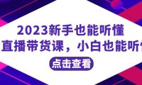 （5729）2023新手也能听懂的直播带货课，小白也能听懂，20节完整