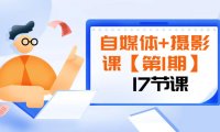 （5777）自媒体+摄影课【第1期】由浅到深 循环渐进 让作品刷爆 各大社交平台（17节)