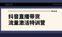（5787）抖音直播带货-流量激活特训营，入行新手小白主播必学（21节课+资料）