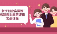 (5826)新手创业实操课:构建商业底层逻辑,实战性强(45节课)
